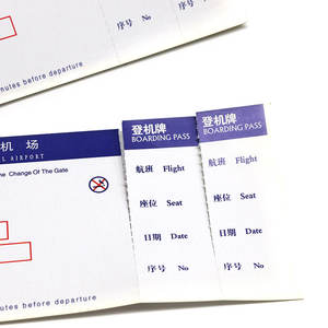 Op Maat Gemaakt 200 Gram Thermisch Papier En Karton Printen Instapkaart Voor Vliegtickets In Een Uniek Ontwerp - Product Image 6