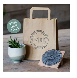 Sello de Tinta Personalizado para Bolsas de Papel, Cajas de Cartón y Materiales de Embalaje Kraft, Sello de Marca con Logotipo para Empaquetado Empresarial - Product Image 1