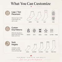 Chaussettes de yoga personnalisées antidérapantes confortables et respirantes, chaussettes de pilates d'intérieur personnalisées