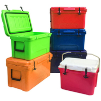 Glacière à roulettes rotomoulée pour camping, écologique en PE, logo personnalisable, 45L, chaise thermique pliable, garde au froid les jours froids