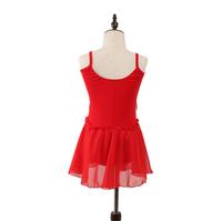 Costume de danse de ballet pour enfants, jupe de danse pour filles, jupe à franges pour concours artistique, robe rouge, costume de spectacle