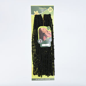 Venta al por Mayor de Trenzas de Cabello Sintético de 24 Pulgadas, 2x Trenzas de Mariposa, Trenzas Largas Estilo Gitano, Cabello Sintético para Crochet, 24 Mechones, Negro Natural 1 # - Product Image 6