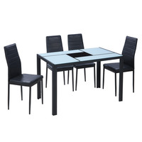 Ensemble de table et de chaises de salle à manger de qualité supérieure, moderne, 6 chaises, meubles de salle à manger