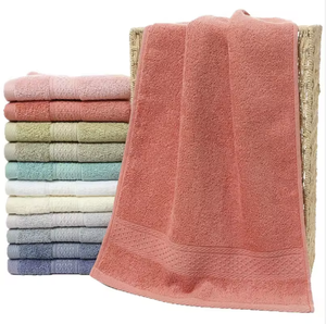 Juego de <span class=keywords><strong>toallas</strong></span> de algodón 100%, <span class=keywords><strong>toallas</strong></span> de baño suaves y absorbentes para la cara, <span class=keywords><strong>toallas</strong></span> de baño de algodón de lujo de Color sólido, juego de regalo para Hotel y hogar - Product Image 5