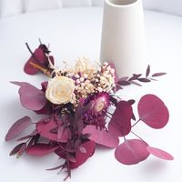 Décoration d'intérieur : Feuilles d'eucalyptus et de pomme stabilisées – Durabilité éternelle 3-5 ans pour Noël, la Fête des Mères, Thanksgiving