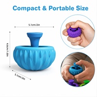 Manette de jeu en silicone anti-stress, jouet sensoriel à presser, jouet fidget, jouet joystick, nouveauté, forme ronde, compatible four