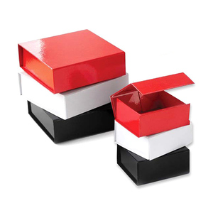 Foldable magnetic gift box wholesale price cardboard folding box custom logo and design box for gift clothing cosmetic