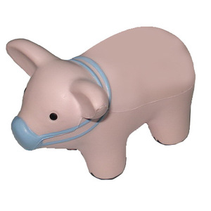Pig Shaped PU <b>Foam</b> Toy With Mask Animal Theme Molding <b>Craft</b> Decor - Product Image 1