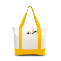 Sac à main en toile robuste monobloc personnalisable avec logo épissé sac vierge coloré pour le type de motif de lettre de bricolage