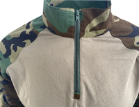 Tenue tactique unisexe De-Make style camouflage grenouille, en coton Ripstop, vêtements de chasse, mélange polyester 65/35, multi-poches, résistante aux perforations
