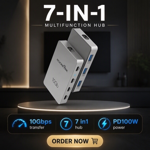 Hub USB 3.0 haute vitesse Rocketek, 7 ports, répartiteur USB, transfert <span class=keywords><strong>de</strong></span> données 5 Gbps, station <span class=keywords><strong>d</strong></span>'accueil portable pour <span class=keywords><strong>ordinateur</strong></span> portable, <span class=keywords><strong>ordinateur</strong></span> <span class=keywords><strong>de</strong></span> bureau - Product Image 2