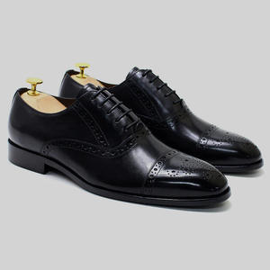 Zapatos de vestir y Oxfords de cuero para hombre, estilo italiano, de alta calidad, con cordones, venta al por mayor, 2026 - Product Image 4