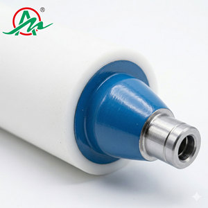Roller Sabuk Konveyor Logam Berlapis Silikon Kustom, Dapat Disesuaikan, Tahan Lama, Peralatan Penanganan Material Baru untuk Makanan dan Minuman - Product Image 2