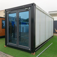 Bureau préfabriqué de luxe en conteneur, bâtiment de bureau portable préfabriqué pour jardin extérieur