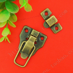 หัวเข็มขัดสไตล์โบราณ K62 เหล็กคาร์บอน ล็อคเฟอร์นิเจอร์ กล่องไม้ DIY ล็อคแบบซ่อน ไม่ใช้กุญแจ ดีไซน์แบบชนบท ติดตั้งง่าย - Product Image 1