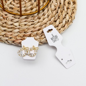 Cartes de présentation de bijoux en papier découpées sur mesure avec logo, pour boucles d'oreilles, colliers, bracelets et bandeaux – Vente en gros - Product Image 3