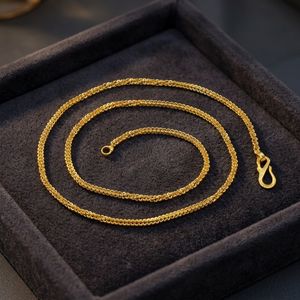 Wholesale 14K 18K 24K Micro Gold Plated Beaded <b>Chain</b> Necklaces, Modern <b>Chain</b> Design, Fashion <b>Chains</b> Necklaces, Brass Gold <b>Chain</b> - Product Image 1