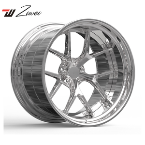 ZW <span class=keywords><strong>2</strong></span> pièces forgées 5x112 5x130 jantes de voiture à finition chromée personnalisée pour Mercedes benz SL63 W218 Ferrari F430 18 19 20 21 jantes de 22 pouces - Product Image 1