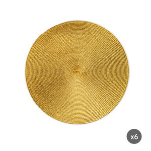 Ensemble de 6 dessous-de-plat en plastique Excelsa Gold, taille 36xH0.2x36 cm, fabriqué en Chine, modèle 66058 - Product Image 3