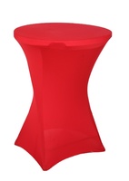 Table de Cocktail pliante en plastique de 110cm de hauteur avec couvercle en Spandex