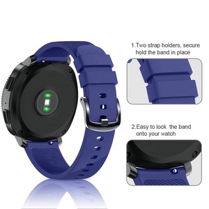 <span class=keywords><strong>Correa</strong></span> de goma de silicona de 20mm para Samsung Galaxy Watch active 2, <span class=keywords><strong>correa</strong></span> de <span class=keywords><strong>reloj</strong></span> de liberación rápida para mazfit - Product Image 4