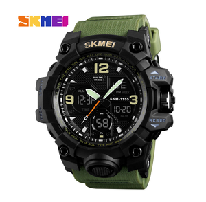 Reloj Deportivo Digital Analógico DFS07, Resistente al Agua, Luminoso, con Alarma, Económico, Color Negro para Hombre - Product Image 6