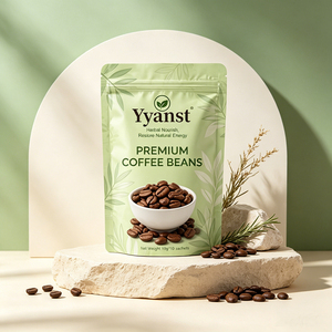 เมล็ดกาแฟพรีเมียมยี่ห้อ Yyanst 10 กรัม x 10 ซอง อาหารเสริมสมุนไพรเพิ่มพลังงาน เมล็ดกาแฟคั่วธรรมชาติ - Product Image 3