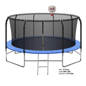Trampoline de fitness professionnel de 16 pieds, fabrication directe d'usine, grande taille, cadre robuste, trampoline de 14 pieds pour enfants et adultes - Product Image 1