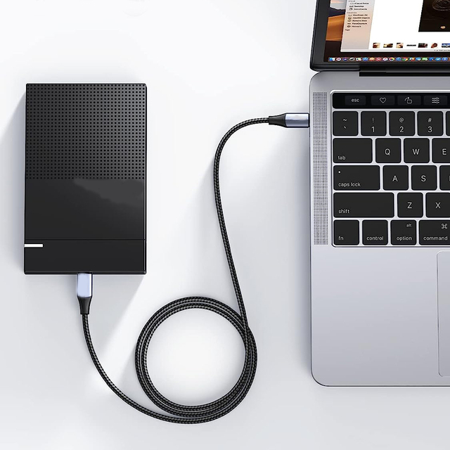 2m Type C to Type C USB3.2 Gen 2 10Gbps Braid Shielded Fast Charging Data Cable PD for Computer