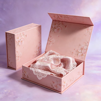 Boîte cadeau de luxe personnalisée, style livre, décorée, avec finition mate et estampage à chaud or, pour bijoux et emballages de boutique