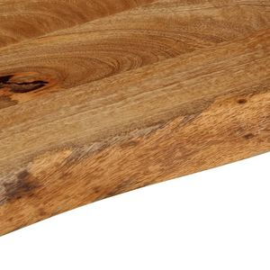 W2B VidaXL massello legno Mango piccolo tavolo Design moderno colore legno naturale assemblato allungabile per uso cucina o pranzo - Product Image 5