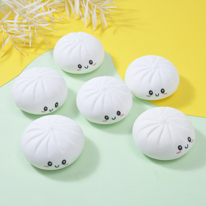 ของเล่นบีบยืดหยุ่นรูปซาลาเปา/ขนมจีบพิมพ์ลายหน้ายิ้ม สินค้าขายดี สำหรับเด็ก - Product Image 5