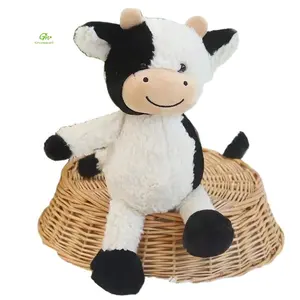 Greenmart peluche in bianco e nero mucca giocattolo peluche per bambini peluche personalizzato mucca decorazione del partito regalo S animale mucca