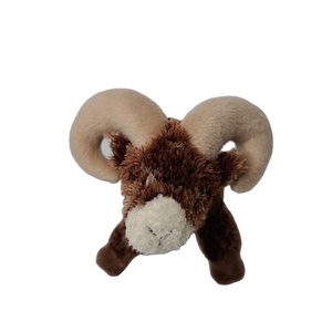 Peluche personnalisée en forme de cerf brun <span class=keywords><strong>à</strong></span> grandes cornes, super douce, avec rembourrage en coton PP, anti-stress, finition lavée, pour mariage - Product Image 1