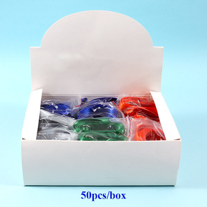 Suministros escolares Foska, paquete de 50, <span class=keywords><strong>Material</strong></span> de poliéster de alta calidad, cordón colorido ligero separable <span class=keywords><strong>para</strong></span> <span class=keywords><strong>etiquetas</strong></span> de <span class=keywords><strong>nombre</strong></span> de Estudiante - Product Image 6