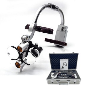 Dental Headlamp Binocular Magnifier 2.5X 3.5X Headband Mounted Oral Examination Light Cosmetic Surgery Lighting - Product Image 1