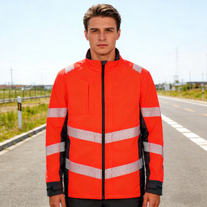 Chaqueta de <span class=keywords><strong>Alta</strong></span> <span class=keywords><strong>Visibilidad</strong></span> de Grado Industrial Clase 3, Impermeable, con Cremallera, <span class=keywords><strong>Forro</strong></span> Térmico Desmontable - Product Image 2