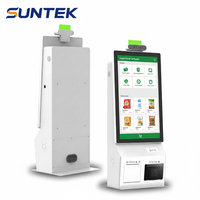 Kiosco de Pago Inteligente SUNTEK de 21.5" y 27", Terminal Todo en Uno con Pantalla Táctil para Autoservicio y Pedidos con Escáner para Supermercado