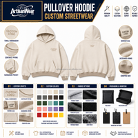 Sweat à capuche crème personnalisé pour homme avec détail minimaliste de lettres sur la poitrine, poche kangourou, style streetwear, usine OEM ODM