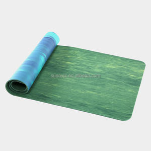 Tapis de <span class=keywords><strong>yoga</strong></span> Aurora Gradient <span class=keywords><strong>Flow</strong></span> Texture, double couche, PU givré et caoutchouc antidérapant pour les séances de <span class=keywords><strong>yoga</strong></span> et de <span class=keywords><strong>Pilates</strong></span> à domicile - Product Image 2