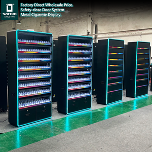 Satom Australia europa porta chiusa <span class=keywords><strong>in</strong></span> metallo portasigarette porta tabacco da esposizione cassetto armadio per stazione di servizio negozio di fumo - Product Image 1