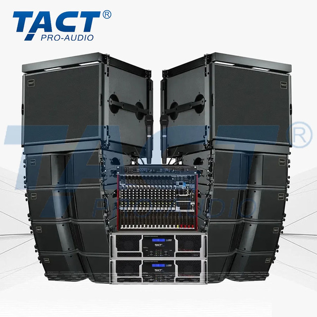 Fully Set System Pro Line Array with Dual Subwoofer Line Array Factory Direct Sale Public Address System