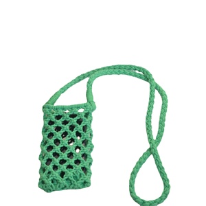 Bolso pequeño personalizado <span class=keywords><strong>de</strong></span> estilo coreano, tejido con hilo <span class=keywords><strong>de</strong></span> algodón, hueco, para teléfono móvil, multicolor - Product Image 5