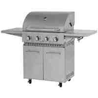 Barbecue au gaz propane en acier inoxydable de style armoire pour cuisine commerciale