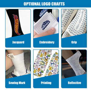Chaussette de Sport Personnalisée avec Logo Chaussette Montante Athlétique en Coton Unisexe Chaussette de Sport sur Mesure - Product Image 6