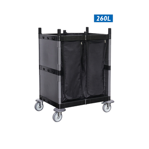 Plastic Housekeeping Room Attendant Maid Cart Service <b>Trolley</b> <b>Laundry</b> Linen Cleaning <b>Trolley</b> for Hotel Hospital - Product Image 1