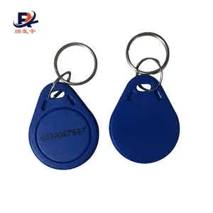 الصين مصنع ABS ميدالية مفاتيح RFID العلامة مع F08 رقاقة الاتصال قراءة للماء الموجودة في قاعدة المفتاح