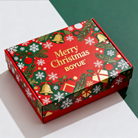 Caja Rígida Premium Personalizada con Tapa y Base, con Acabado de Papel Artístico Laminado, para Soluciones de Empaque Navideño de Marcas de Lujo