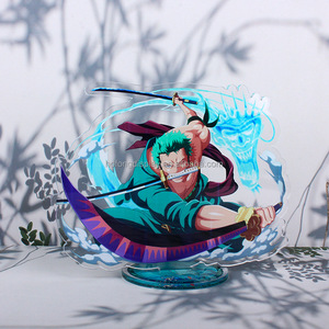 42 tipos de adornos acrílicos de <span class=keywords><strong>Anime</strong></span> pirata Luffy Zoro adorno de escritorio soporte de exhibición Exposición de cómics soporte de mesa de juguete de dibujos animados - Product Image 6