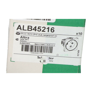 Cierre eléctrico ALB45216 ROTO 2P + E. A prueba de manipulaciones rojo nuevo NFP (10 piezas) - Product Image 2